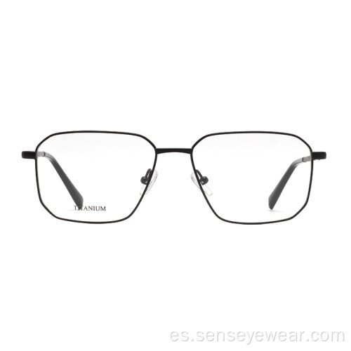 Gafas de marco óptico del diseñador de marca para hombres